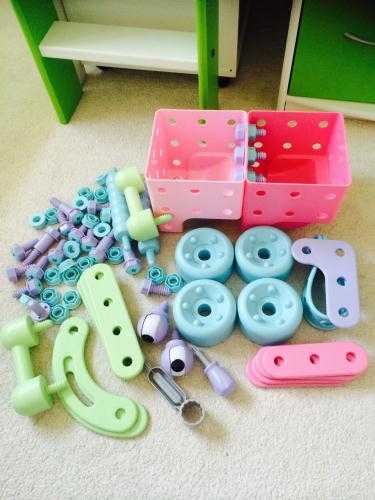 Girls Toy Nuts and Bolts Set