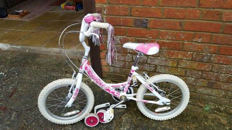 Girls whitepink PROBIKE quotMiss Divaquot bike for sale (suit 4-7 years)