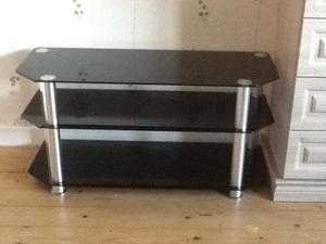 Glass amp Chrome TV stand