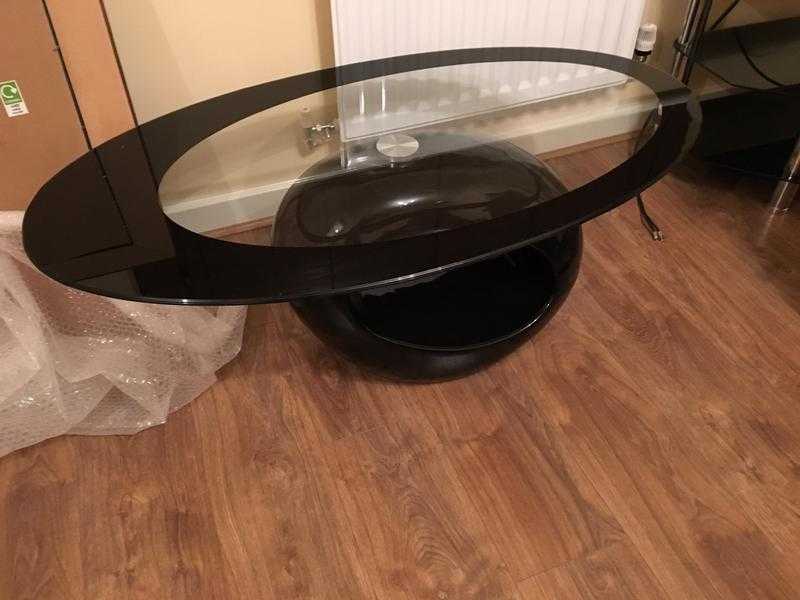 Glass coffee table