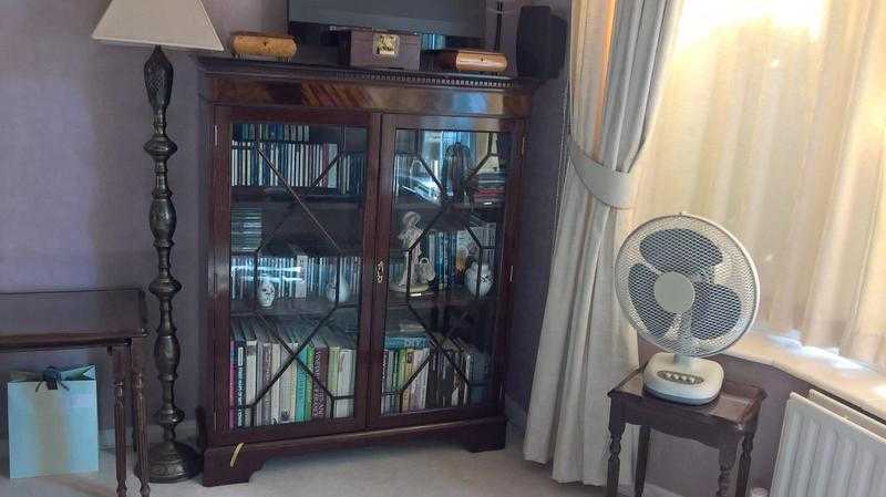 Glass Fronted Bookcase  Display Cabinet