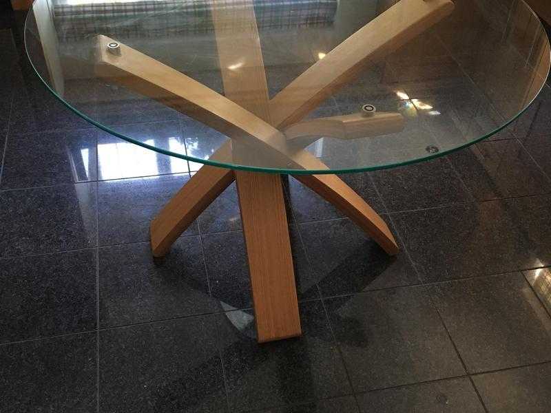 Glass top table