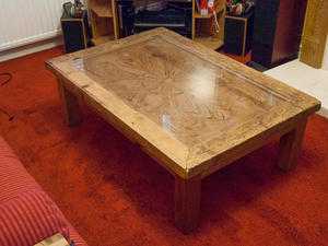 Glass top table