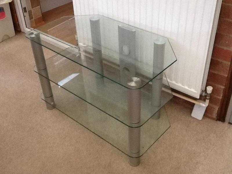 Glass TV stand