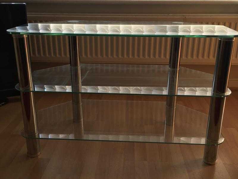 Glass tv stand