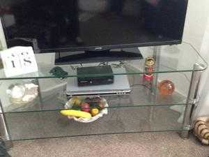 Glass TV stand