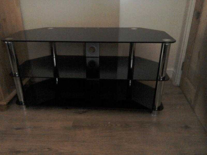 Glass TV stand