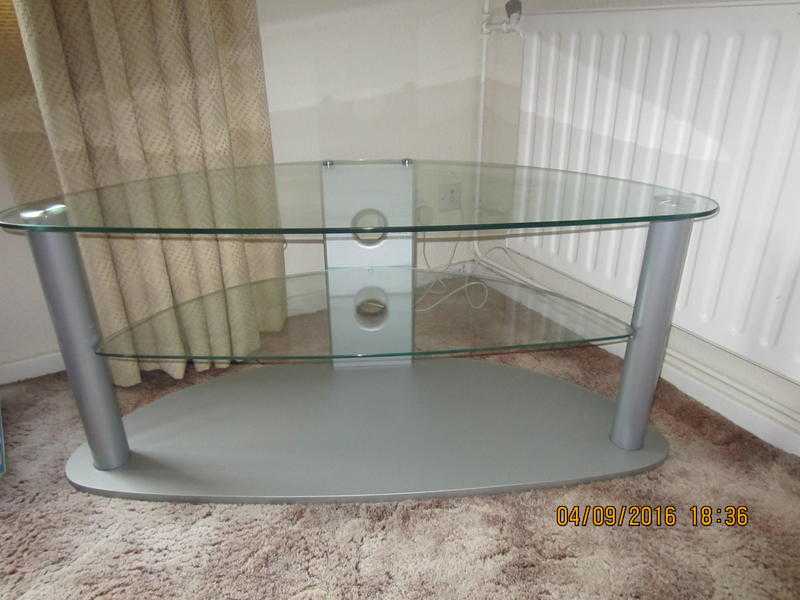 Glass TVDVD Stand