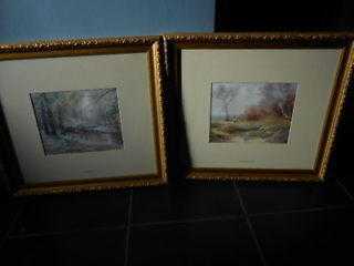 glazed gilt framed prints ernest Rendell Burns X 4