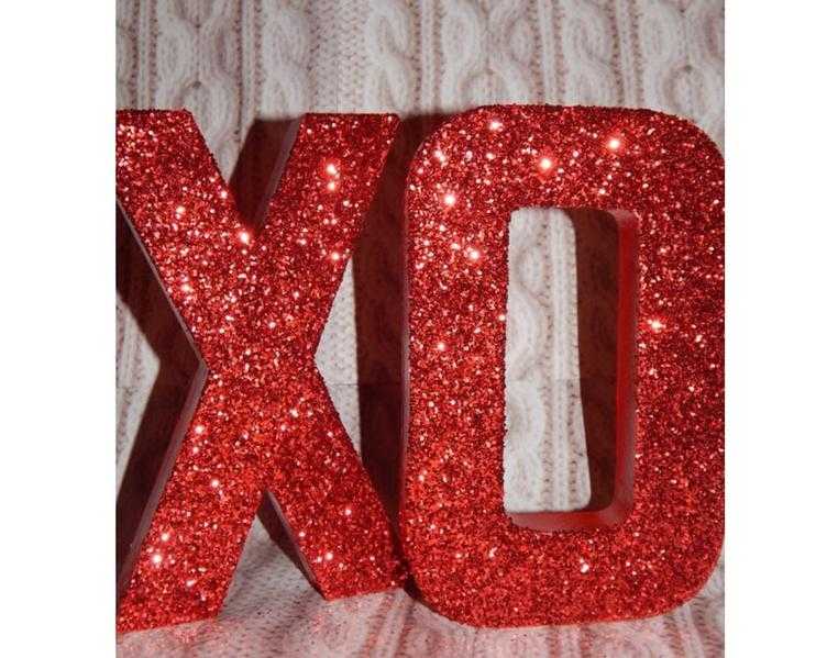 Glitter letters