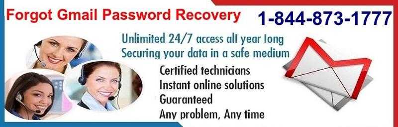 Gmail Password Recovery 1-844-873-1777 Number