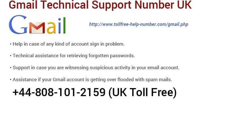 Gmail Technical Support Number UK 44 0808-101-2159