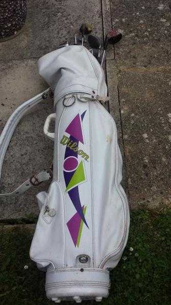 Golf Clubs amp Wilson bag