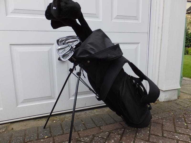 Golf Clubs, bag and trolley