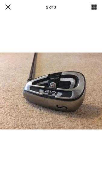 Golf clubs, Wilson c19 irons, Ping g15, Taylormade rb7 3wood, putter