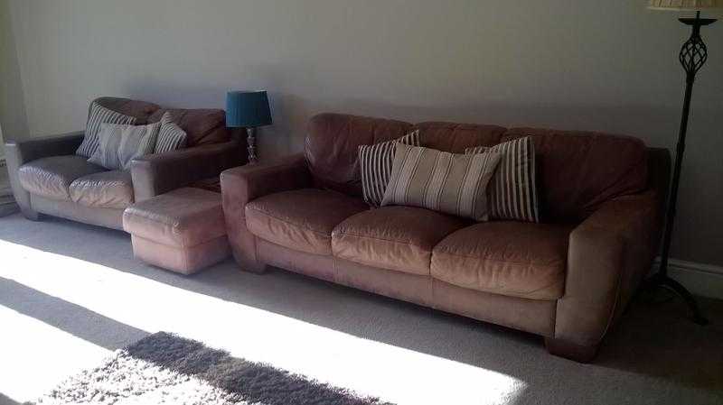 Good quality Brown Leather sofas