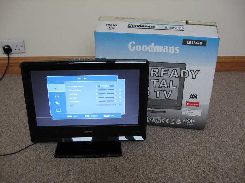 Goodmans 15quot LCD Freeview TV HD Ready