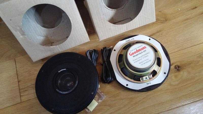 Goodmans GLX-241 dual cone 50W 4 Ohms 5 car speakers BNIB