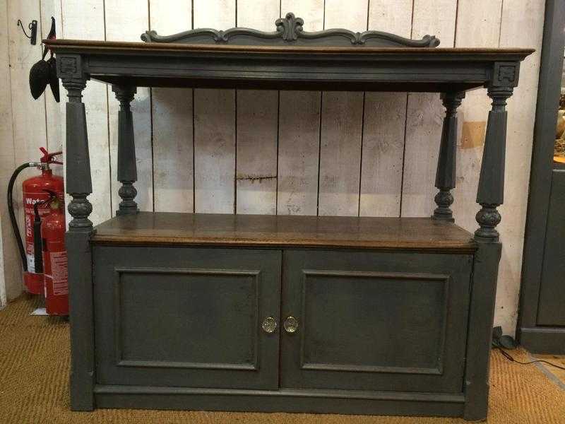 Gorgeous, Distressed Solid Oak Sideboard.