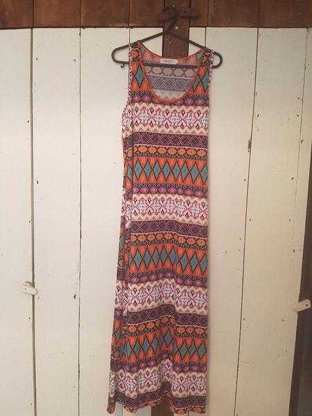 Gorgeous floaty full length summer dress would fit size 12 - 14