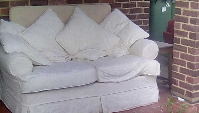 Gorgeous large cream two seater sofa. Super condition. Super comfy