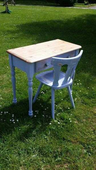 Gorgeous upcycled desk and chair. Very high standard