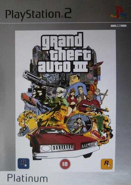 Grand Theft Auto 3  (Platinum) (Sony PlayStation 2)