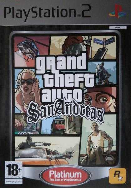 Grand Theft Auto San Andreas (Platinum) (Sony PlayStation 2)