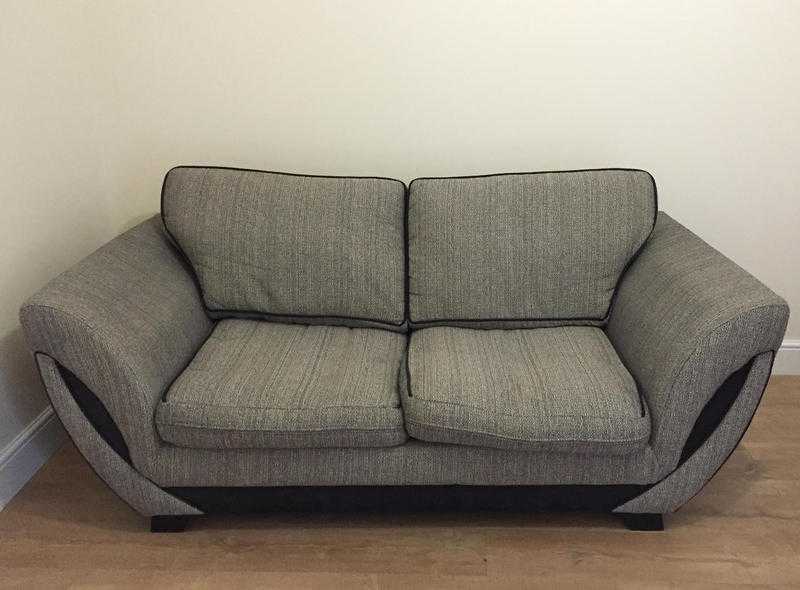 Great condition DFS fabric sofa bed with stool