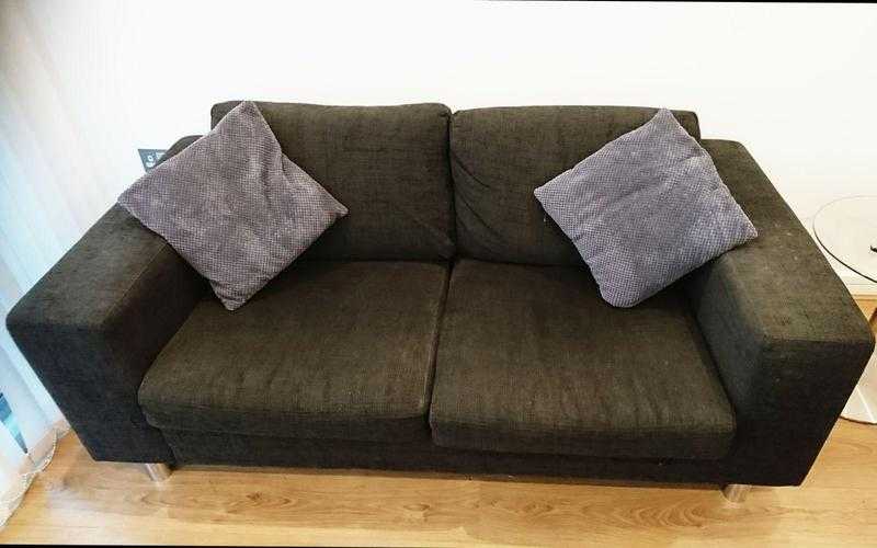 Great condition, grey two seater sofa and armchair