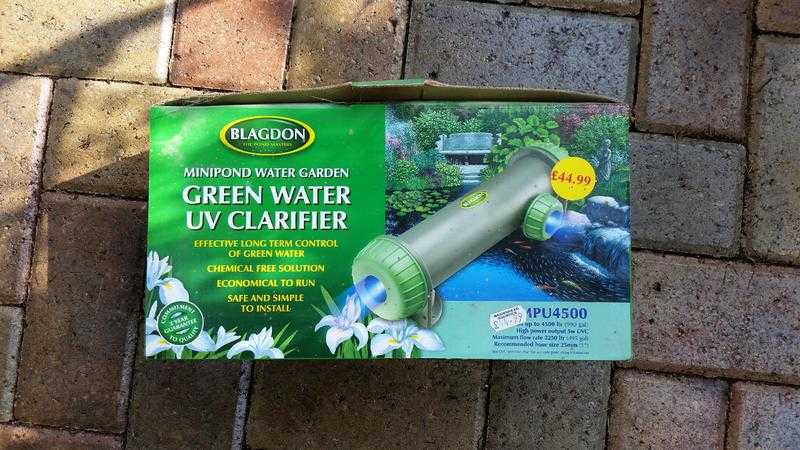 Green water clarifier for fish pond.