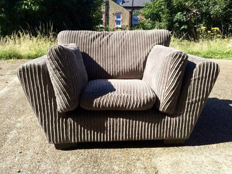 Grey Cuddle Sofa  Arm Chair