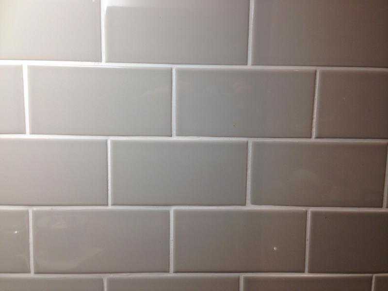 Grey metro wall tiles