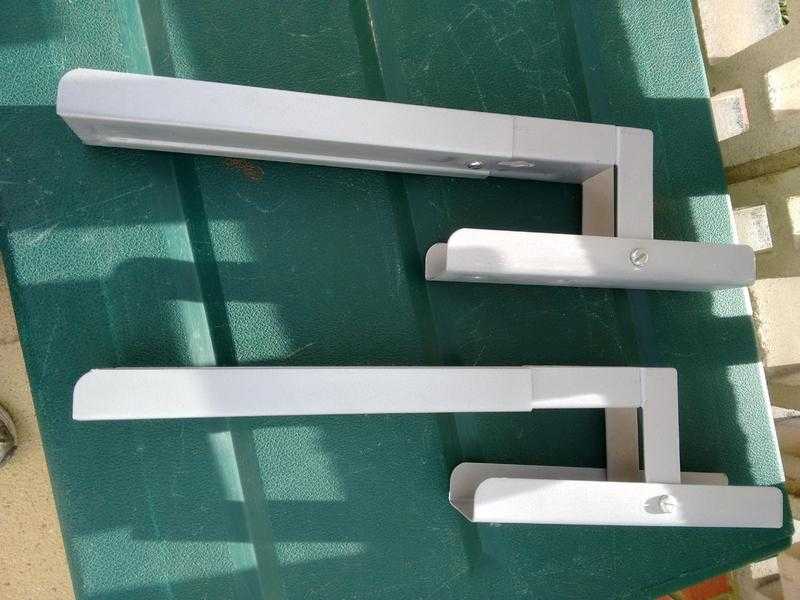 Grey Microwave Brackets x 2