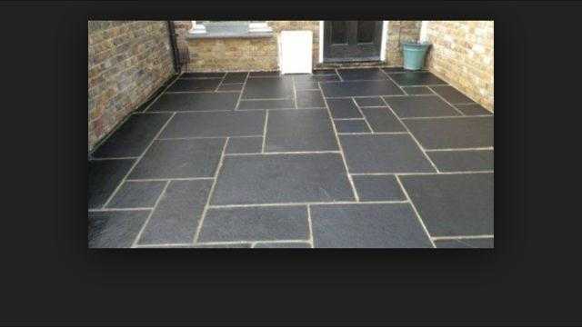 Grey Slate Effect Paving Slabs