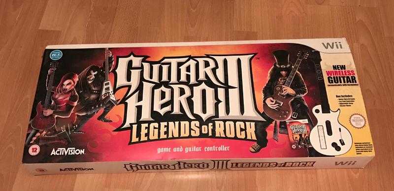 Guitar Hero game and controller for Nintendo Wii