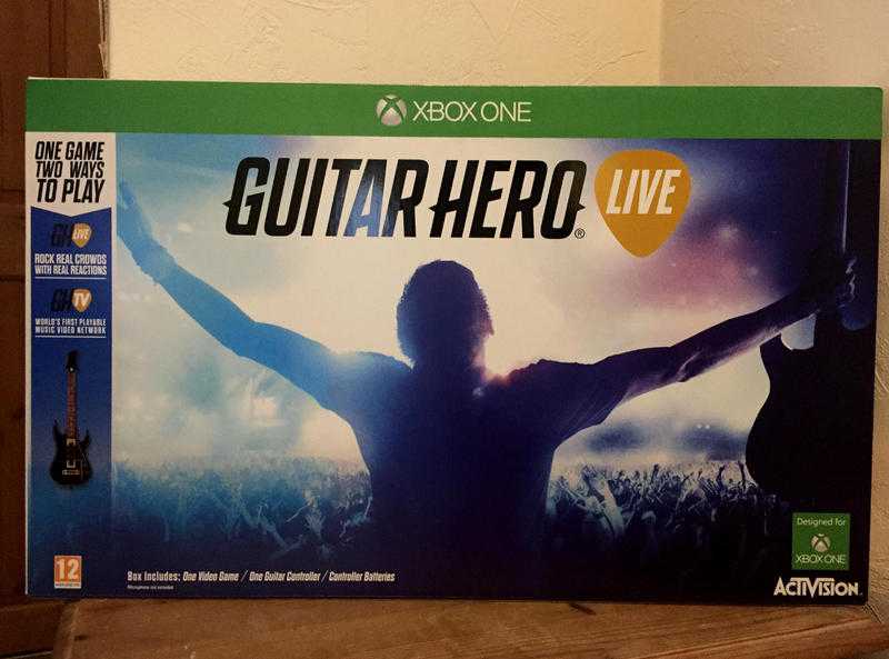 Guitar Hero Live Xbox One Game w Guitar (Brand new amp Sealed)