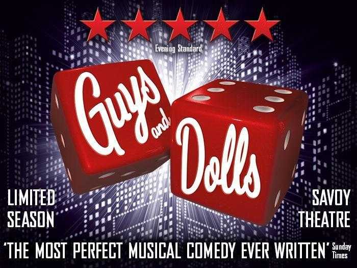Guys amp Dolls theatre tickets X 3 for Dec 19th Great Seats