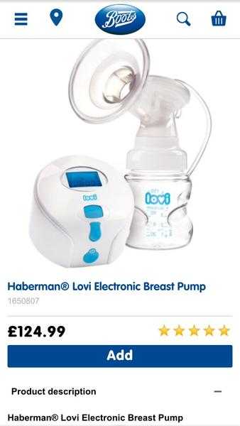 Haberman breast pump