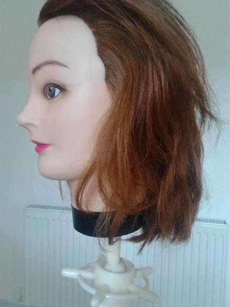 Hairdressing dolls head (with curlers)