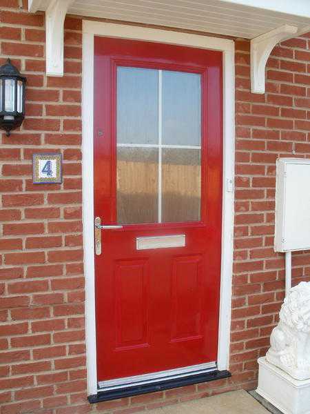 Half glazed front door as new at bargain price buyer collect for only 40