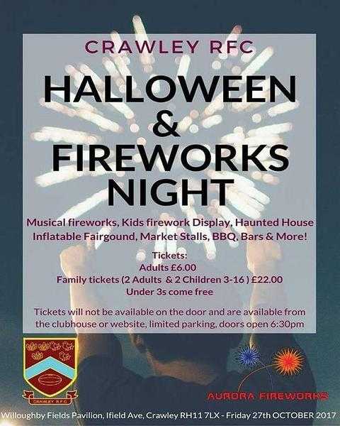 Halloween Fireworks Night  Crawley Rugby Club