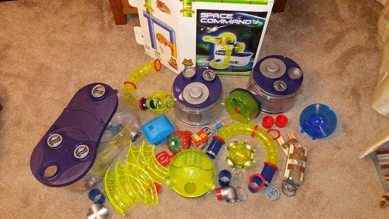 HamsterSmall Animal Cage - Rotastak Space Command plus extra habitat and extras