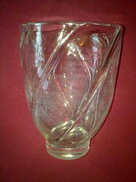 Hand made glass Celery Jar