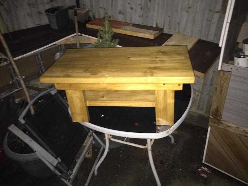 Hand made wooden coffe table