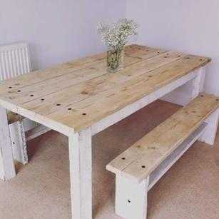 Handmade farmhouse table sets