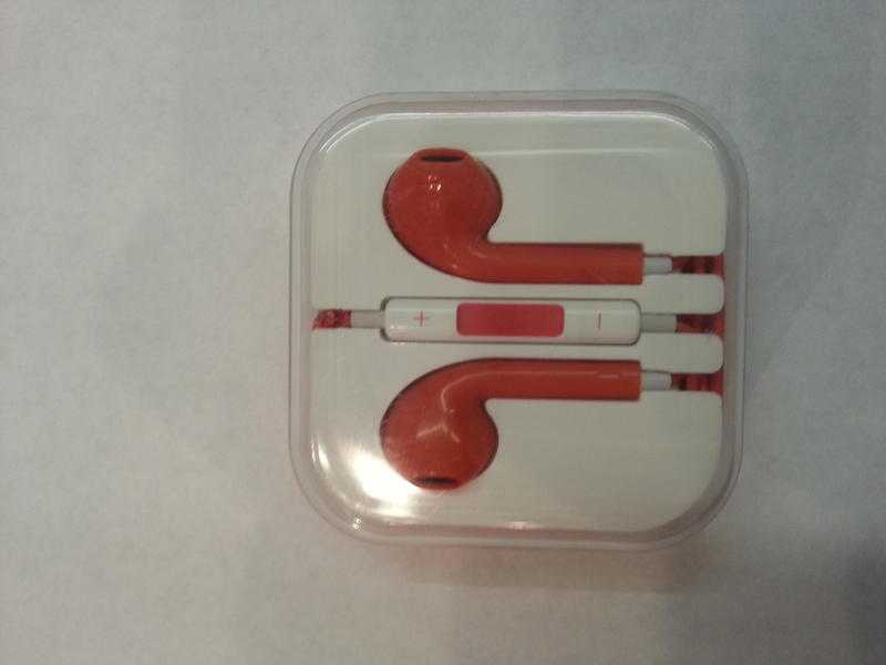 Hands Free Ear Phones - Red - FREEPOST.