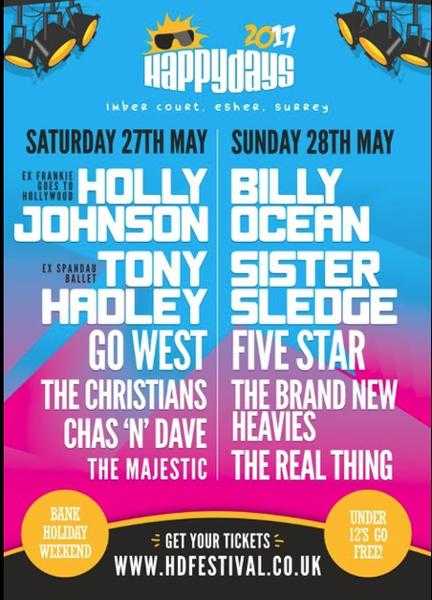 Happy Days Festival - x4 weekend tickets