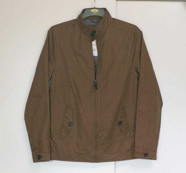 Harrington Jacket in Camel - Burton Menswear Size Small - New