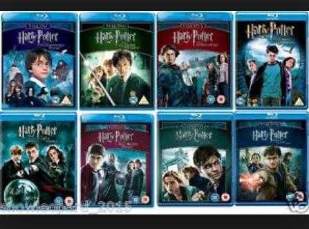 Harry Potter BLU-RAYs entire collection (8 films)